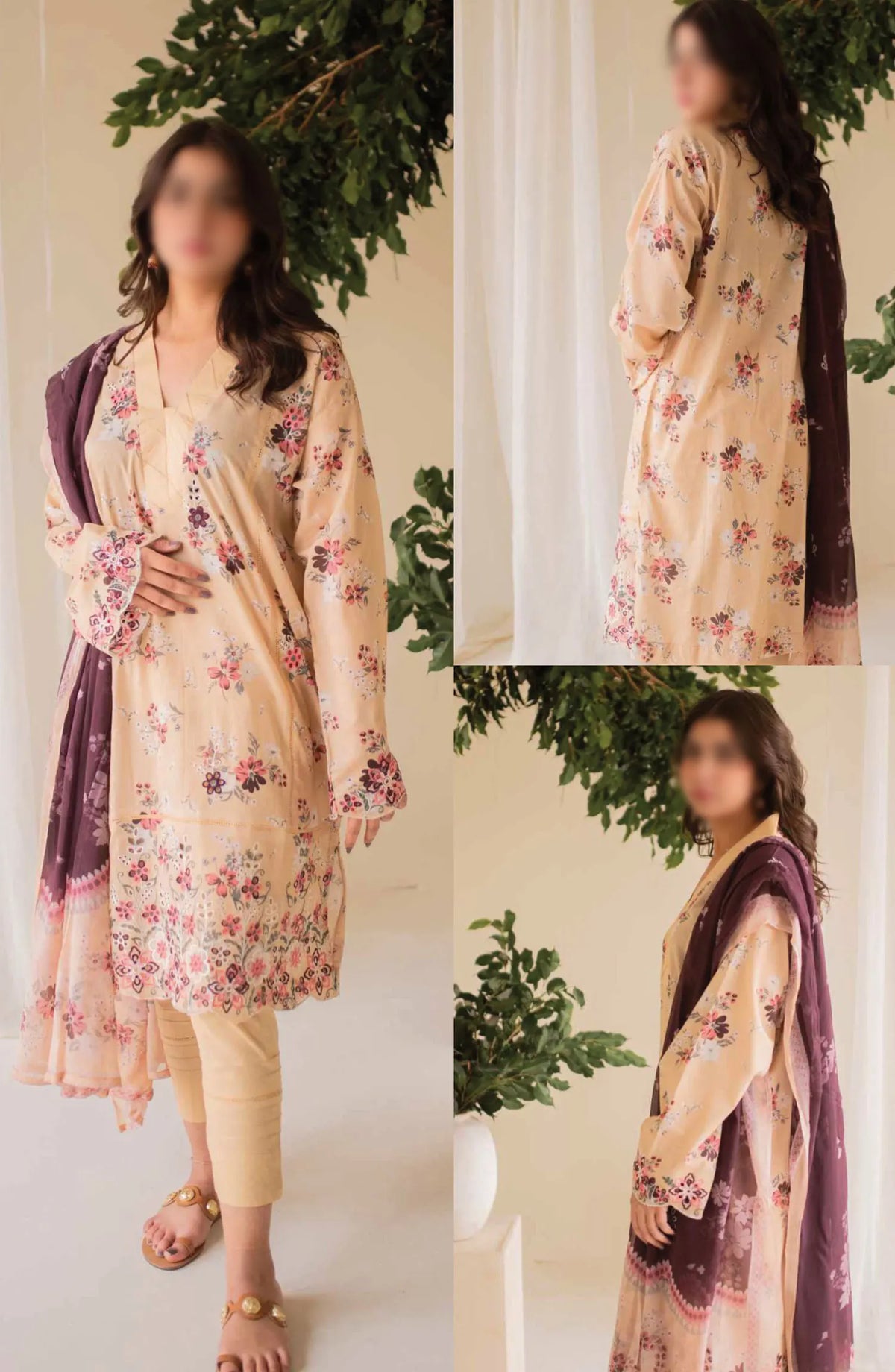 AYNA Embroidered Lawn Collection 2024 - D 8197