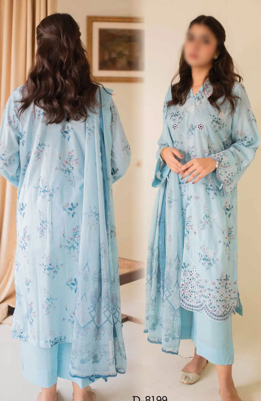 AYNA Embroidered Lawn Collection 2024 - D 8199