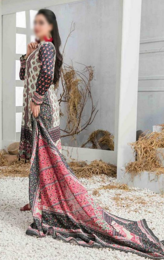 D 8640 Freya Embroidered Lawn Collection By Tawakkal Fabrics