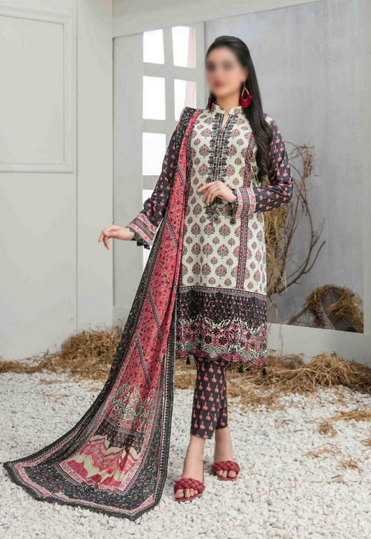D 8640 Freya Embroidered Lawn Collection By Tawakkal Fabrics