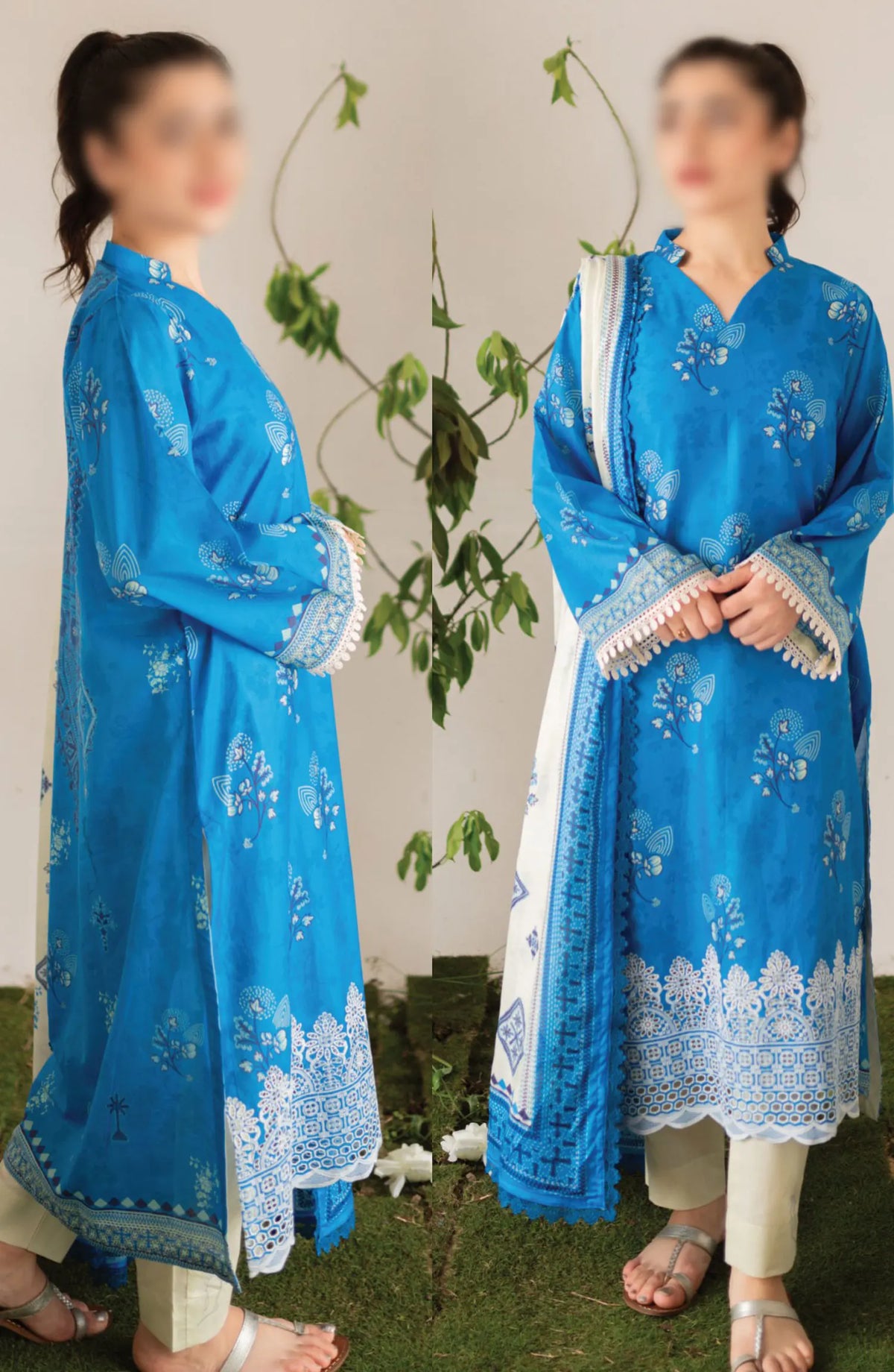 Kaira Embroidered Lawn Collection 2024 By Rashid Textile - D 8695