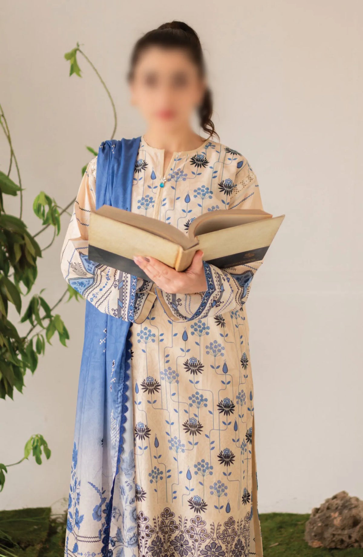 Kaira Embroidered Lawn Collection 2024 By Rashid Textile - D 8696