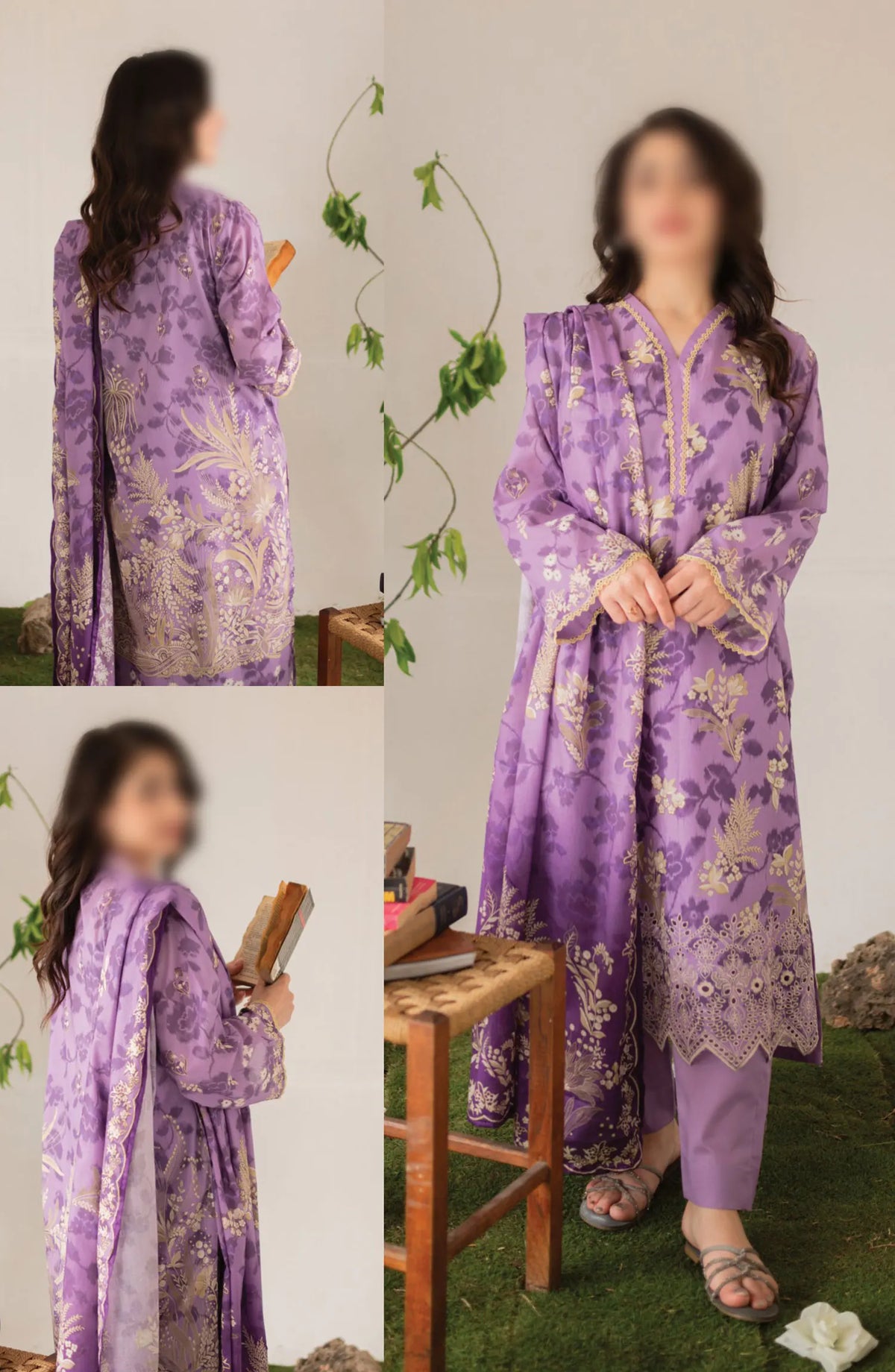 Kaira Embroidered Lawn Collection 2024 By Rashid Textile - D 8697