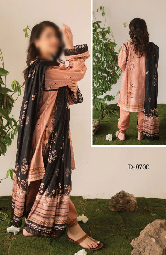 Kaira Embroidered Lawn Collection 2024 By Rashid Textile - D 8700