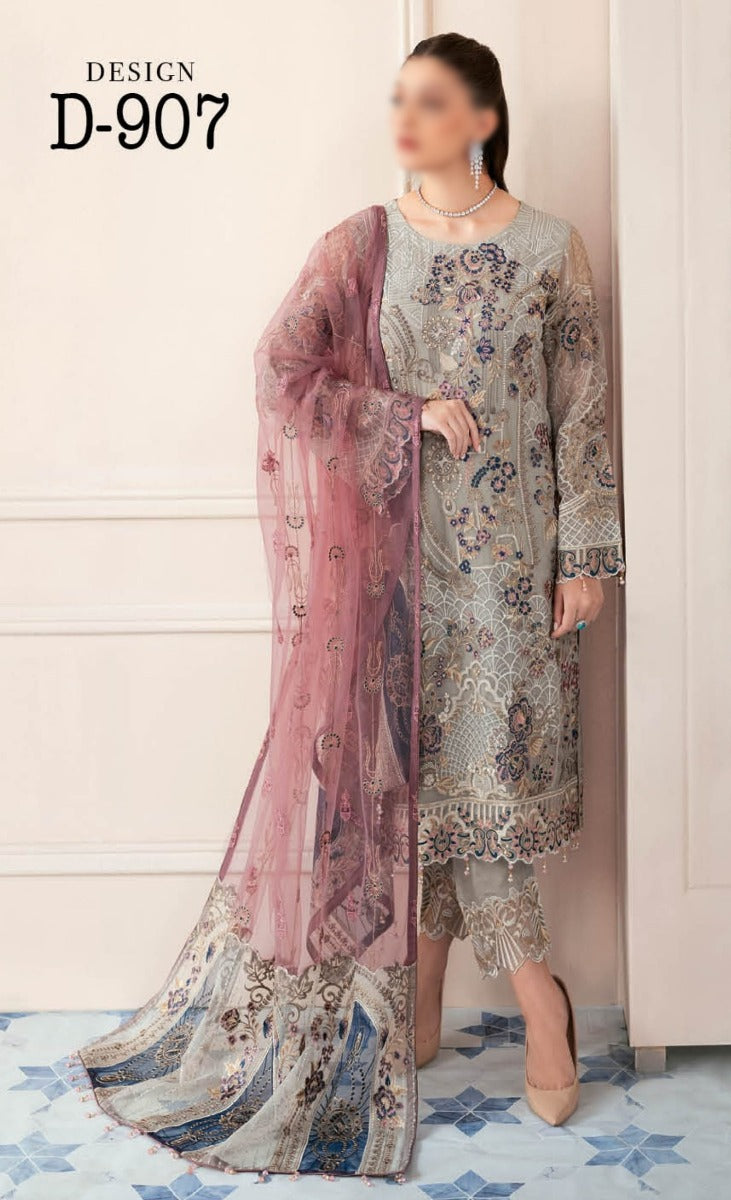 Ramsha Rangoon Luxury Chiffon Collection Vol 09 D 907