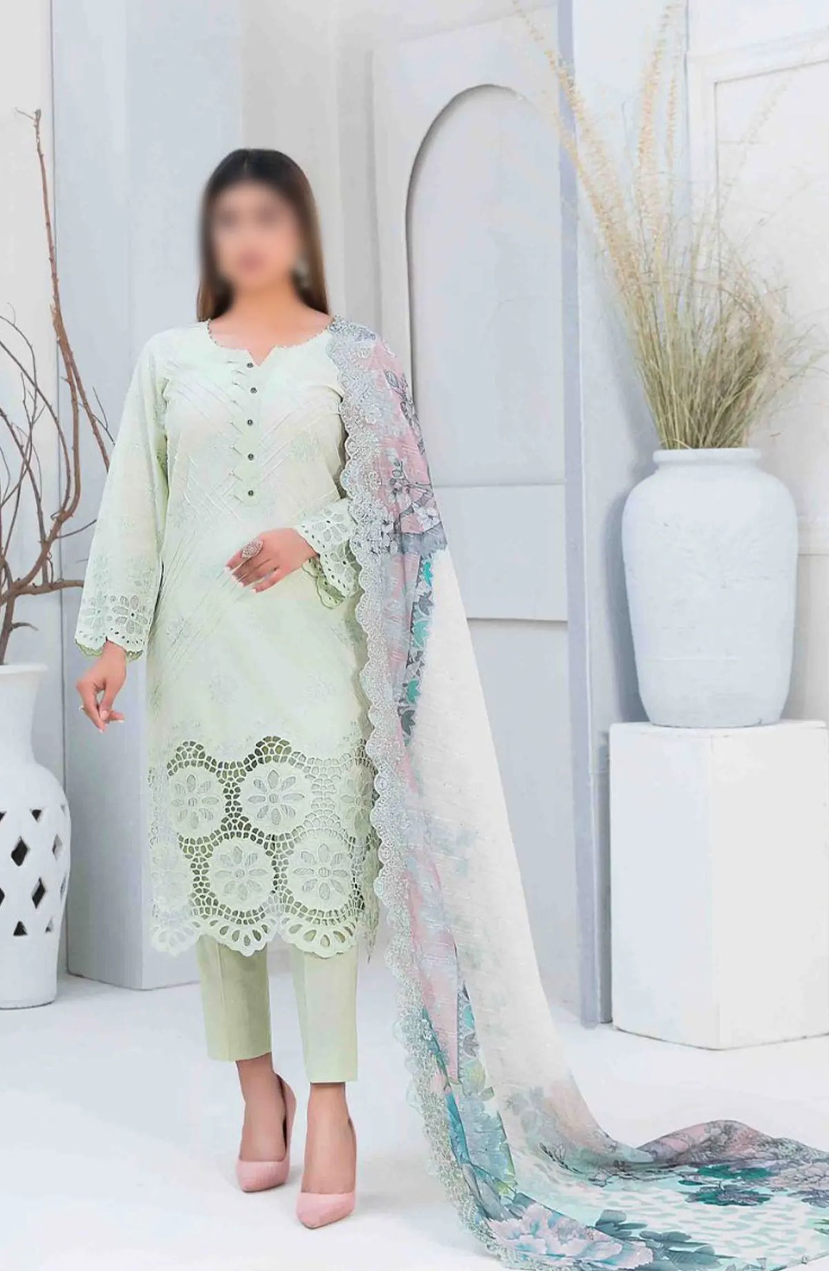 Gulmira - Schiffli Lawn Collection By Tawakkal Fabrics - D 9352