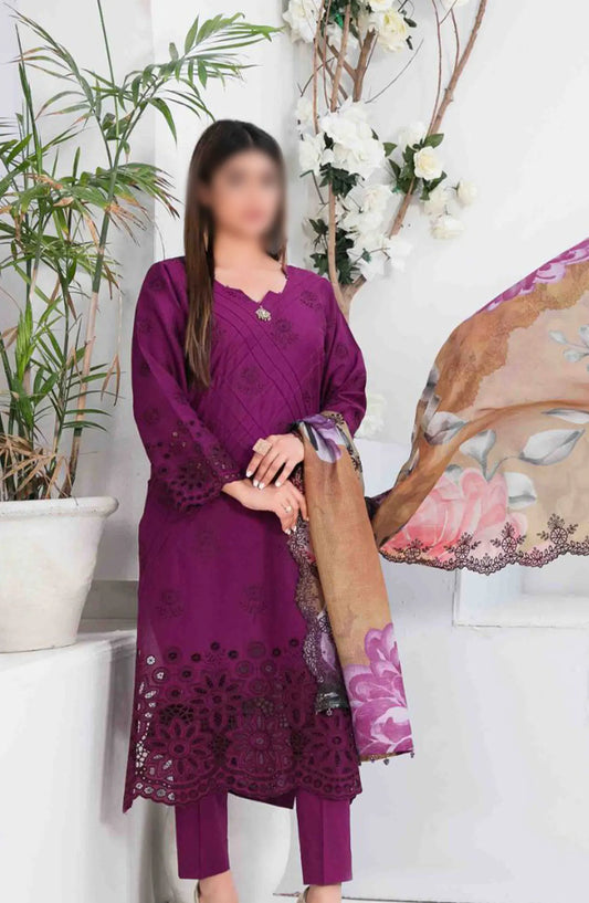 Gulmira - Schiffli Lawn Collection By Tawakkal Fabrics - D 9359