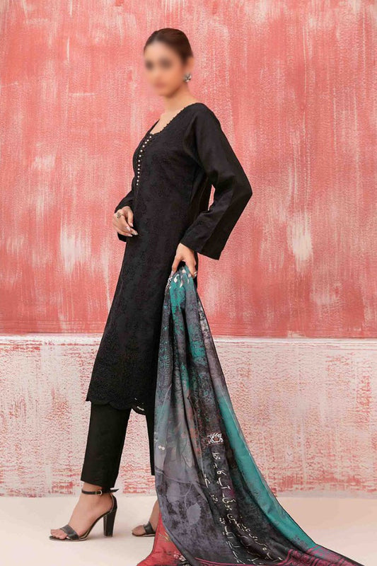HANEEN Viscose Schiffli with Digital Printed Shawl Collection 2023 - TK - D- 9412