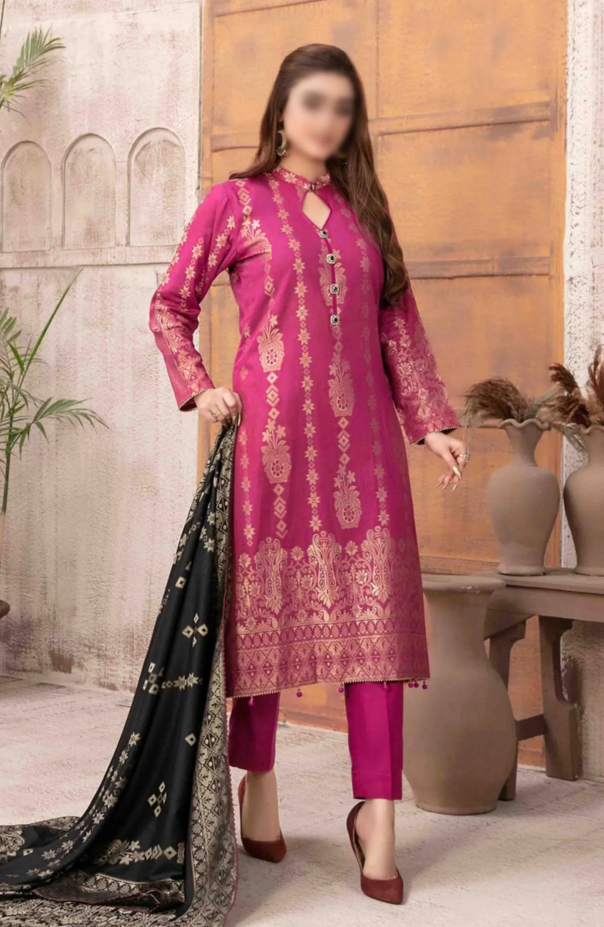 Arisa - Lawn Banarsi 3pcs Collection By Tawakkal Fabrics - D 9484