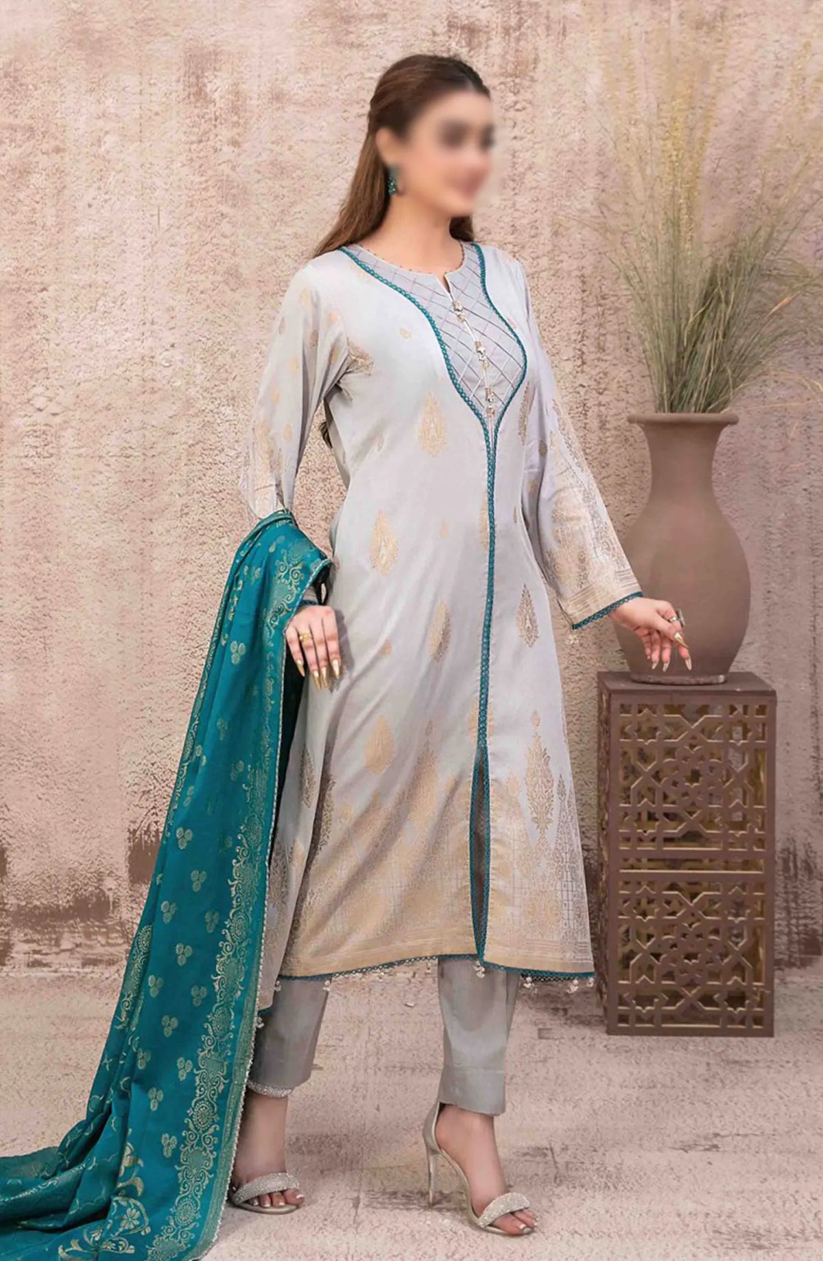 Arisa - Lawn Banarsi 3pcs Collection By Tawakkal Fabrics - D 9487