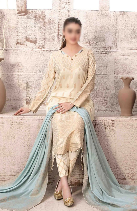 Arisa - Lawn Banarsi 3pcs Collection By Tawakkal Fabrics - D 9491