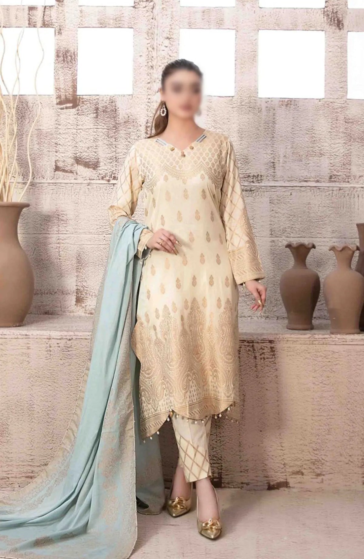 Arisa - Lawn Banarsi 3pcs Collection By Tawakkal Fabrics - D 9491
