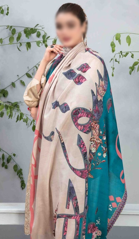 RAELLA Boring Daman Embroidered Staple Broshia Banarsi Shawl Dupatta Collection 2023 - D 9626