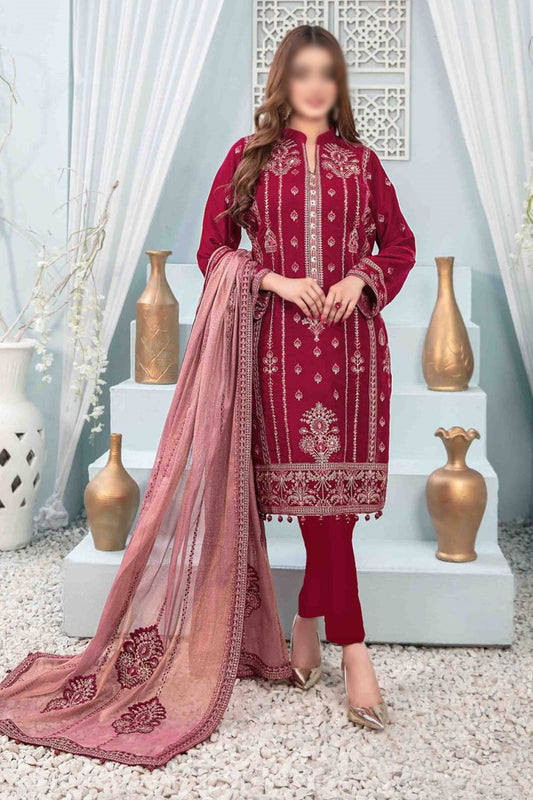 SEVERINA Fancy Heavy Embroidered Velvet Collection 2023 - TF - D 9825