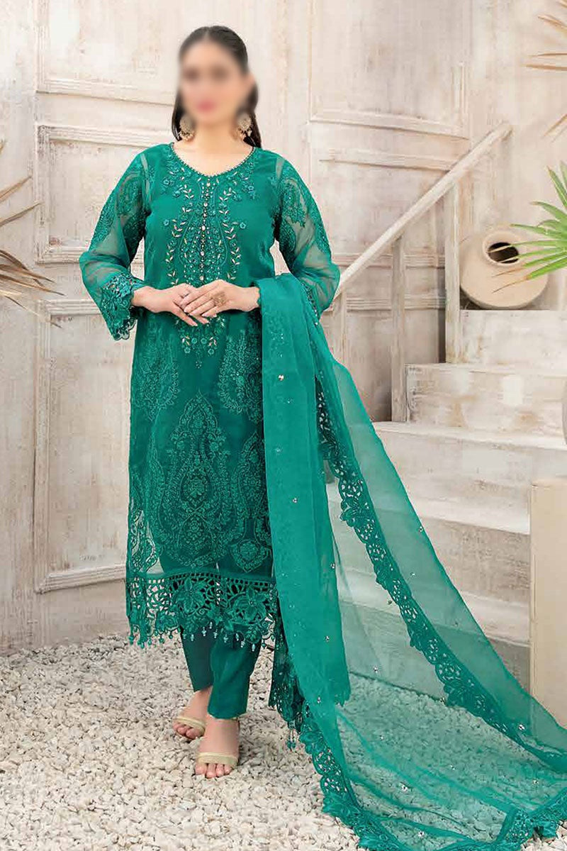 Mishkah - Embroidered Organza Collection 2023 - D 9929