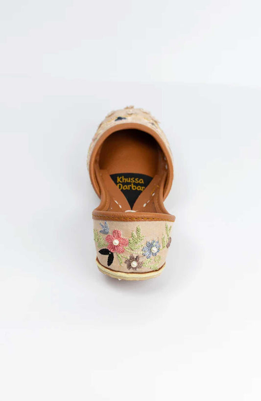 Gul-e-Rang by Khussa Darbar Festive Style Khussa Daisy-nude-pink