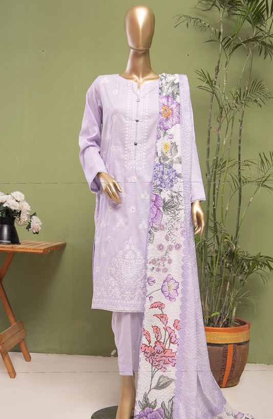 Dastan by HZ Textile Embroidered Lawn Unstitched 3 Piece Suit - DSE-07 - HZ25DSLV3 - Purple - Summer Collection