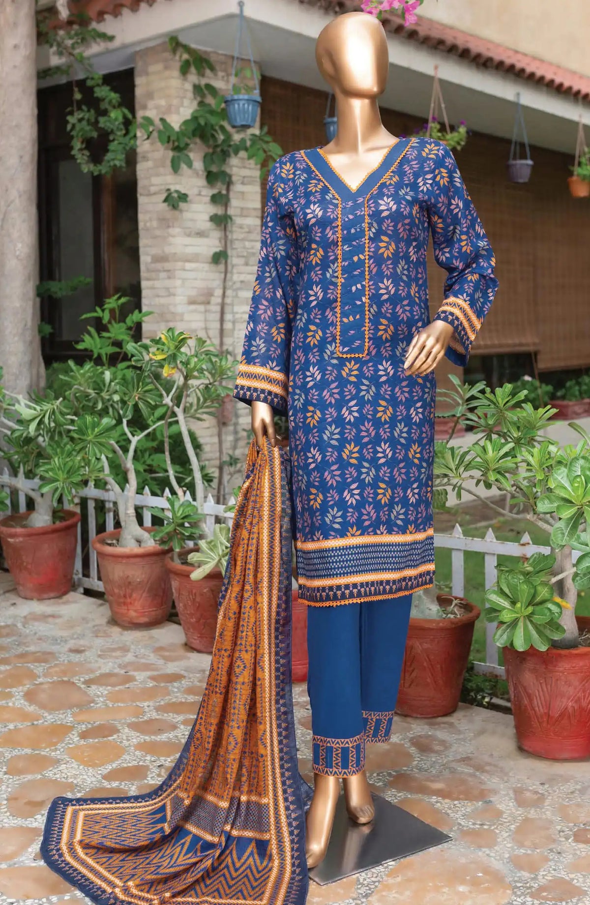 Safina Unstitched Cotton Cambric Collection Vol 02 - DB 1229