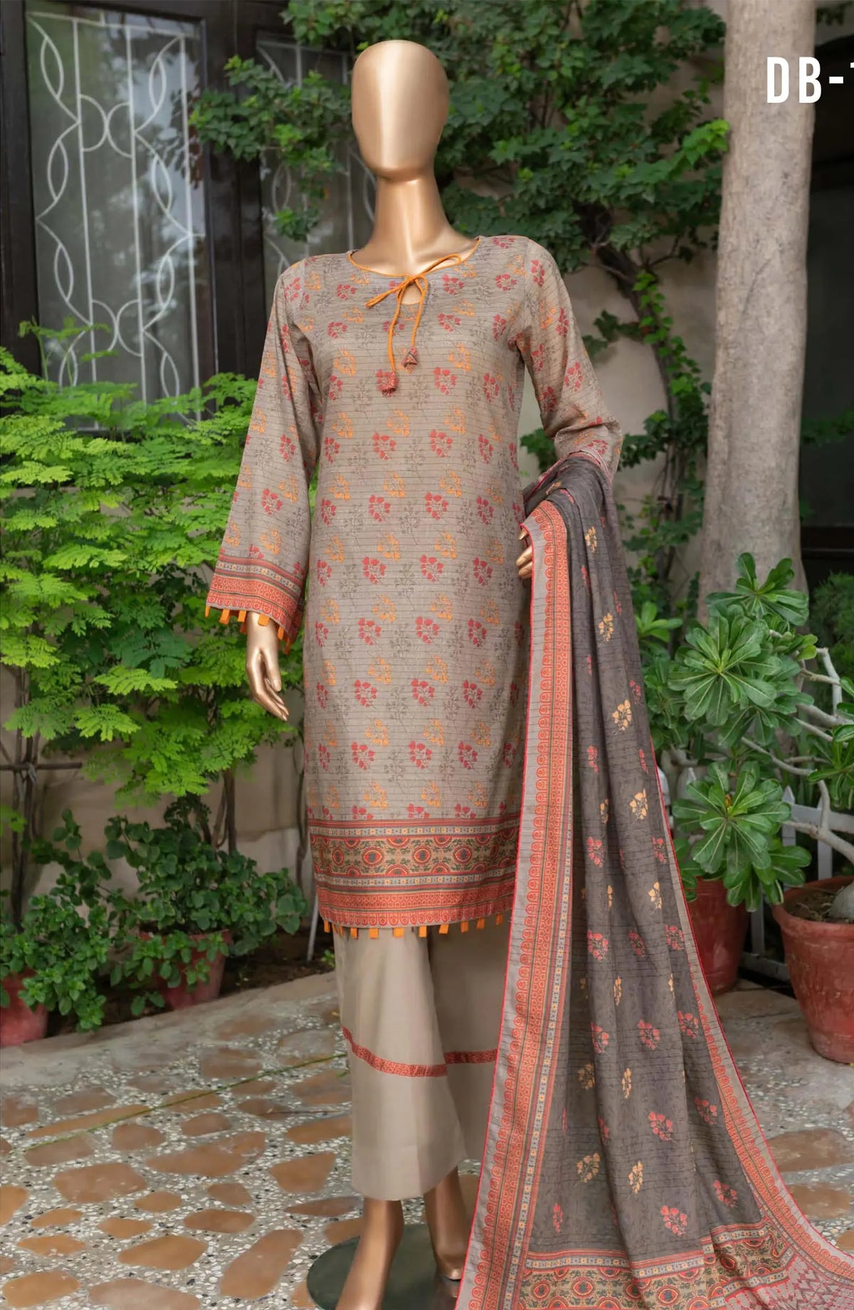 Safina Unstitched Cotton Cambric Collection Vol 02 - DB 1230