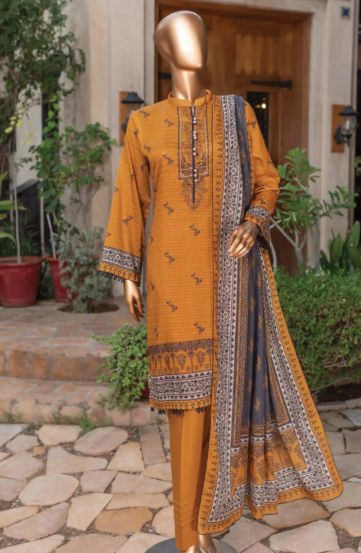 Safina Unstitched Cotton Cambric Collection Vol 02 - DB 1232