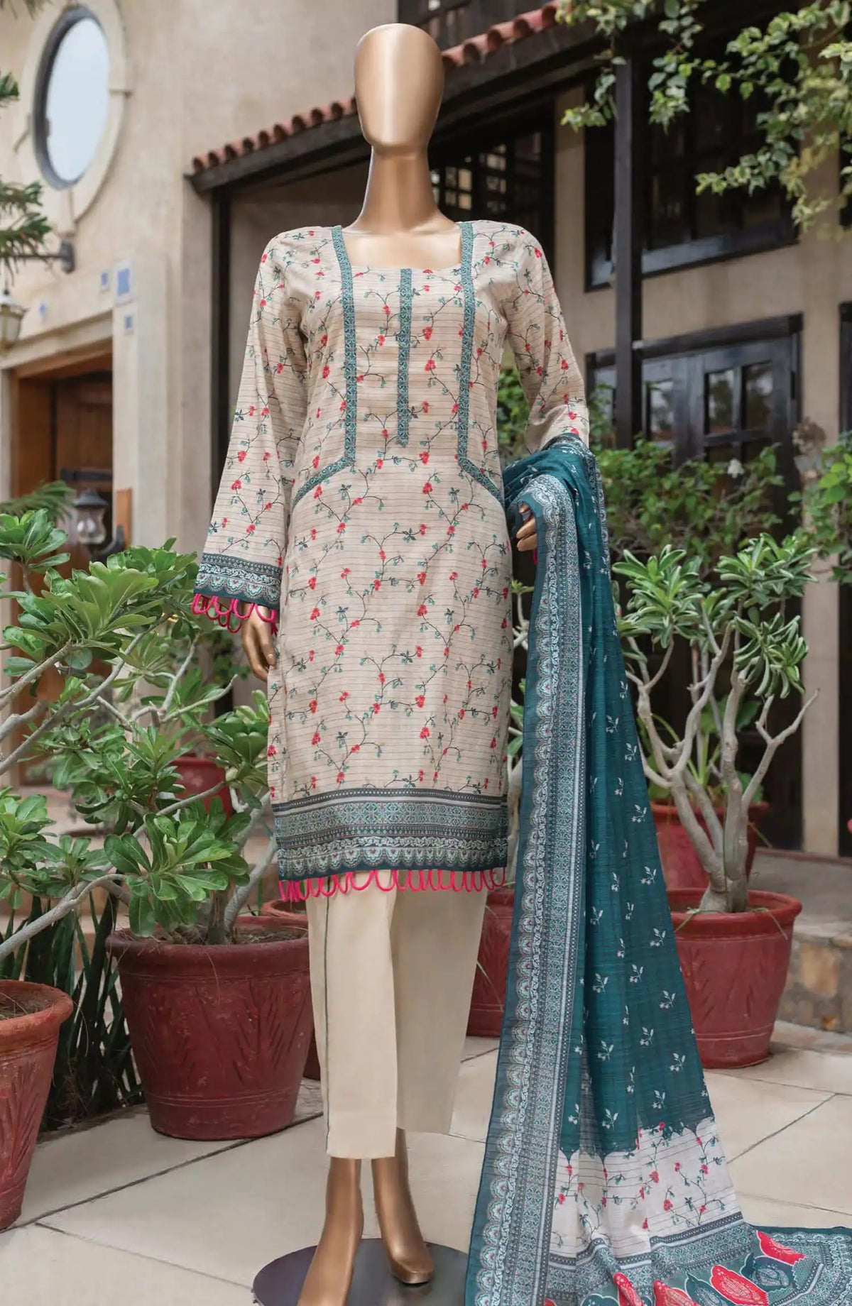 Safina Unstitched Cotton Cambric Collection Vol 02 - DB 1233