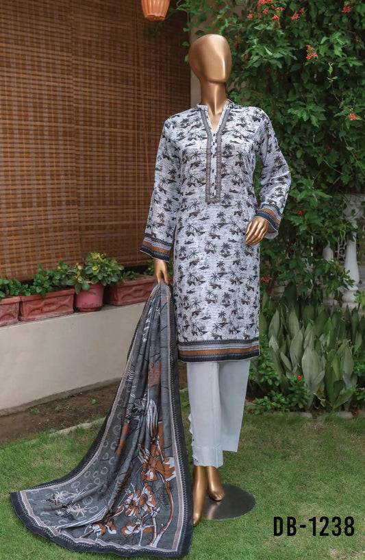 Safina Unstitched Cotton Cambric Collection Vol 02 - DB 1238