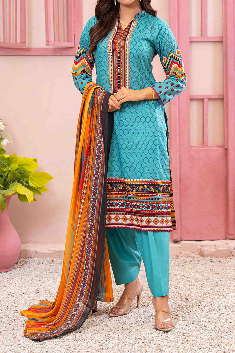 Designer Lawn Chiffon Dupatta Collection - AM - DCD 16