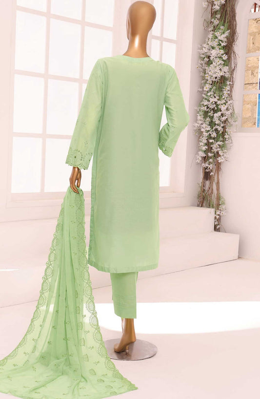 Dynasty by HZ Textile Chikankari Lawn Unstitched 3 Piece - DCE-03 - HZ25D - Green - Summer Collection