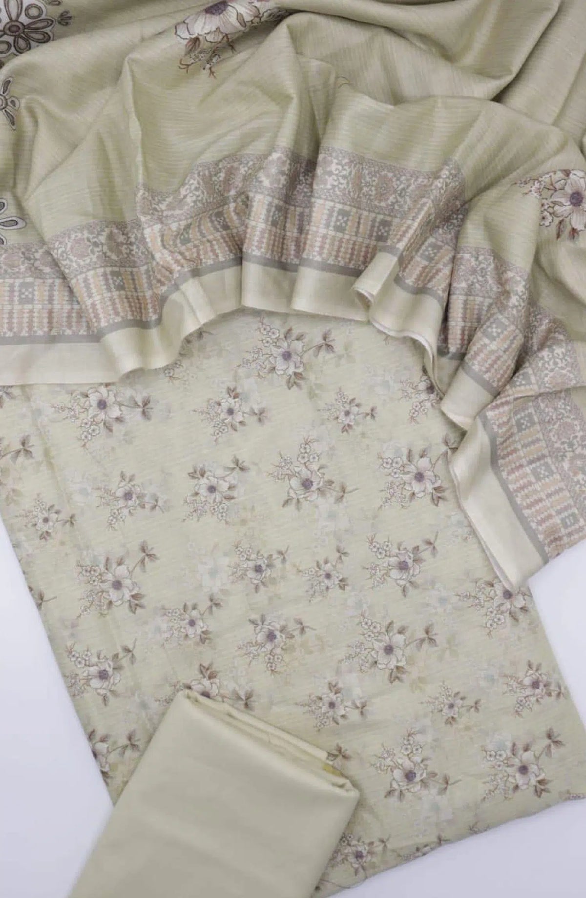Pastels Vol-2 Mother's Printed Lawn Collection 2024 By Amna Khadija - Design 01