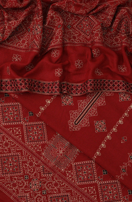 Kasa e Dil Unstitch Embroidered Leather Peach Collection - DESIGN-01
