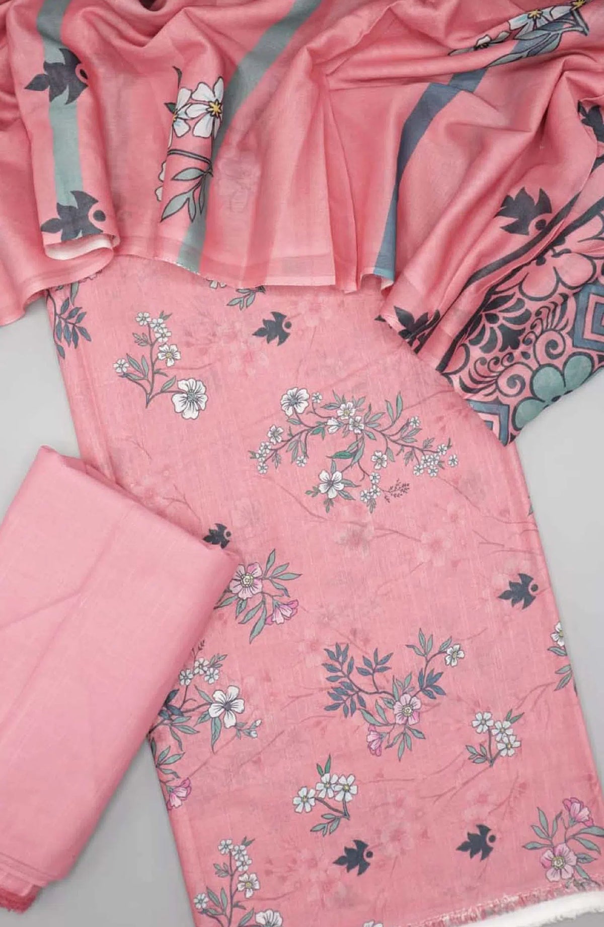 Bahar Unstitched Printed Lawn Collection 2024 - Design 01
