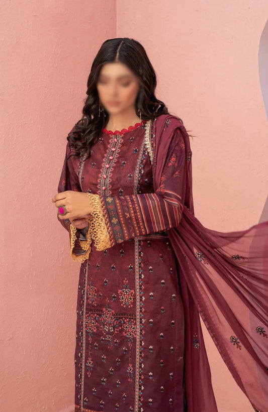 Smile Luxury Lawn Collection 2024 - DESIGN-01