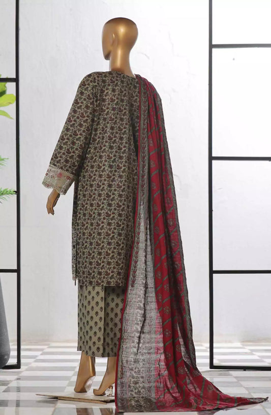 Bin Saeed Exclusive RTW Chikankari Embroidered Khaddar Collection Vol 03 - Design 01