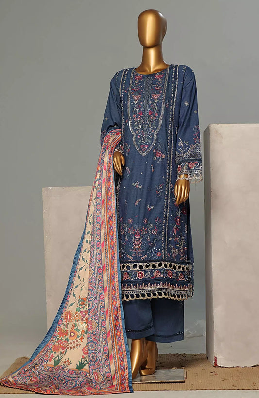 Exclusive Karandi Embroidered Stitched Collection Vol 01-DESIGN-01