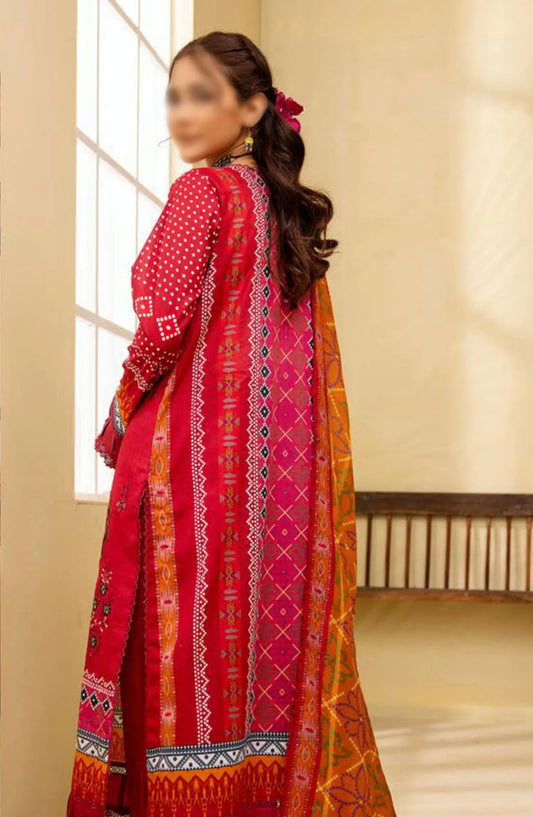 Mahees Ghazal Embroidered Lawn with Emb Voile Dupatta Collection - Design 01