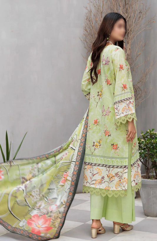 Jasmine Lawn Dora Digital Print Embroidered Collection 2024 - Design 01