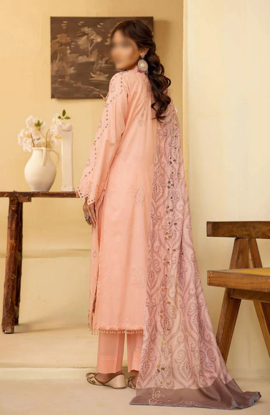 Layla Premium Embroidered Lawn Collection 2024 - Design 01