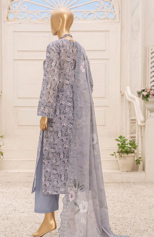 Tarzz Printed Lawn Collection With Emb Voile Dupatta Vol.1 - Design 01