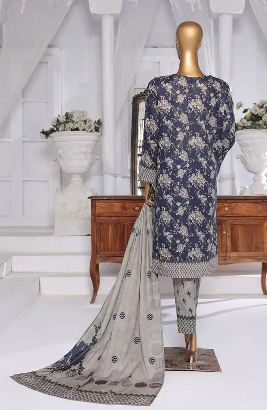 HZ Nayab Digital Printed Doriya Voile Lawn Dupatta Collection Vol 03 - Design 01