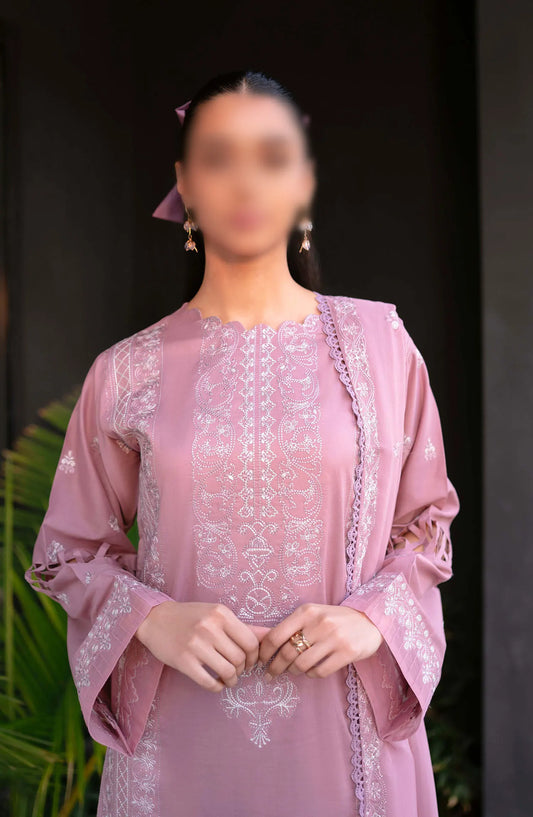 Meraki Embroidered Lawn Collection 2024 By Humdum - Design 01