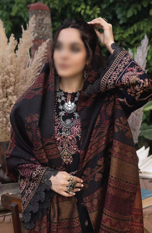 Denara Woolen Shawl and Embroidered Edition By Humdum - Design 01