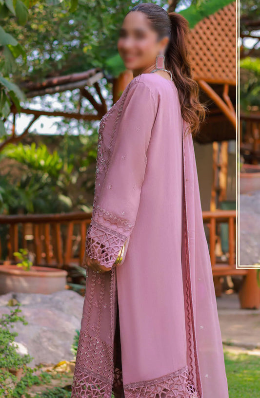 Guzel AQS Formal Festive Stitched 3 Pcs Chiffon Collection - Design 01