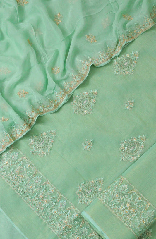 Razab Embroidered Zari Net Collection Vol 05 - Design 01