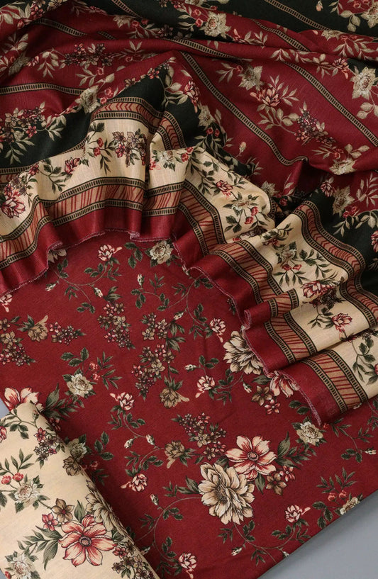 Bin Saeed Unstitch Digital Printed Khaddar Collection Vol 02 - BS-Design 01