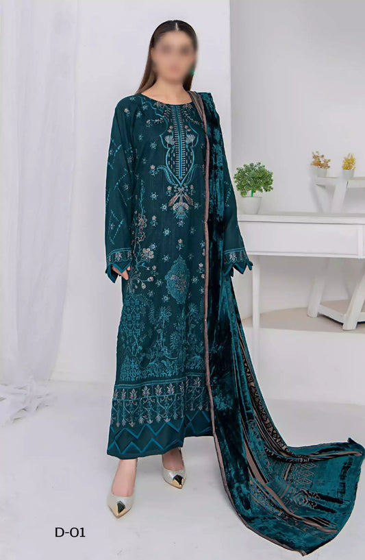 Queen Winter Palachi Shawl Luxurious Collection Vol 05 - Design 01