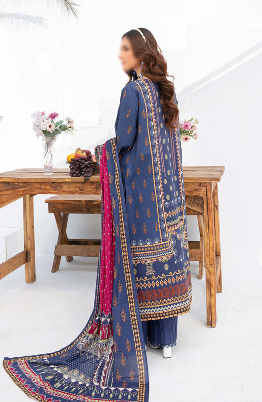 Saira Bano Printed Embroidered Lawn Collection - Design 01
