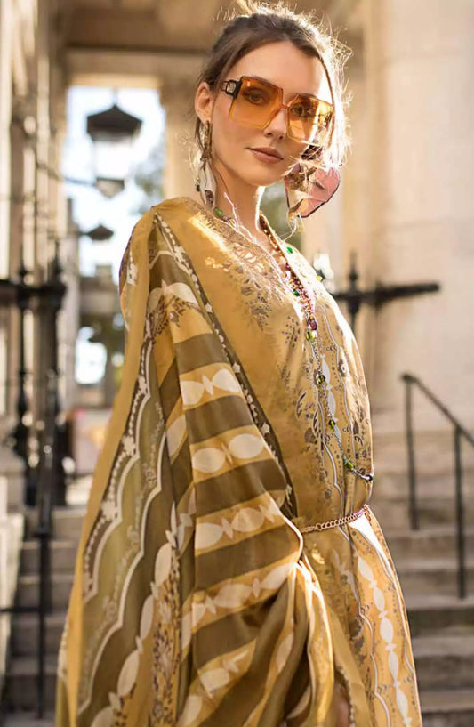 Sobia Nazir Satin Unstitched Collection 2024 - SN-Design 01