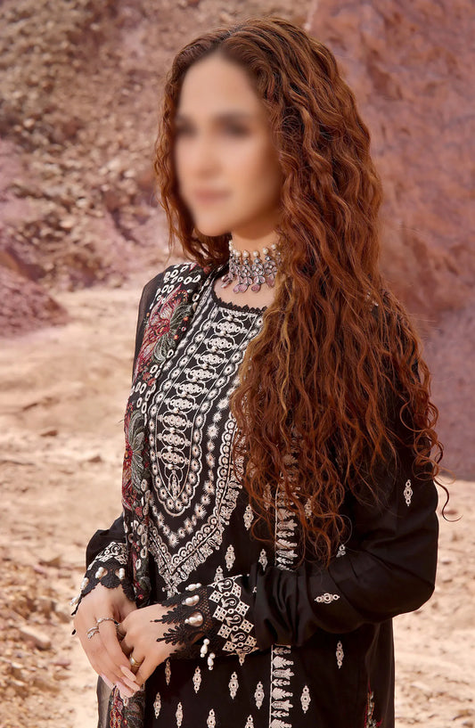 Afsoon Embroidered Lawn Collection 2024 By Humdum - Design 01