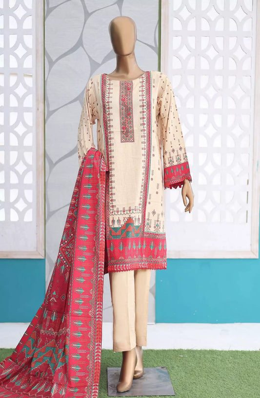 Bin Saeed Exclusive RTW Linen 3 Pcs Collection - Design 01