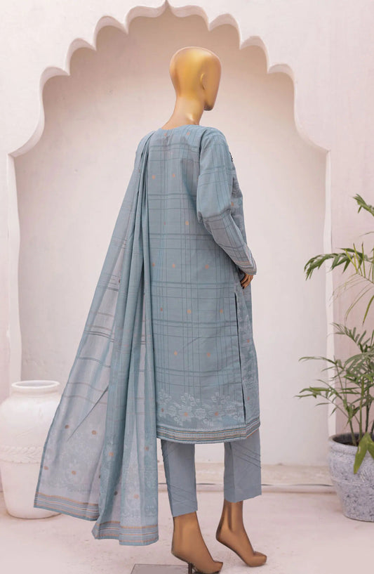 HZ Valencia Jacquard Unstitched Collection 2024 - Design 01